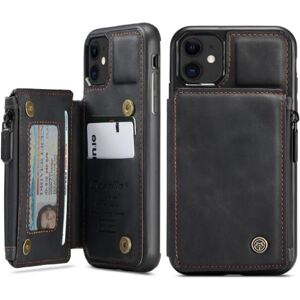 ExpressVaruhuset iPhone 11 Cover Kortholder & Lynlås 4-RUMMET CaseMe Flippr Black