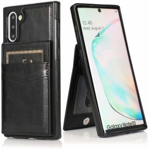 ExpressVaruhuset Samsung Note 10 Mobile Cover Card Holder 5-SLOT Retro V3 Black