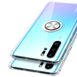 ExpressVaruhuset Huawei P30 Pro Shockproof Cover med Ring Holder Fresh Transparent