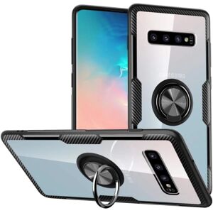 ExpressVaruhuset Samsung S10 Plus praktisk stødsikker etui med ringholder V4 (SM- Black