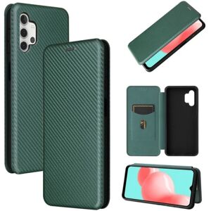 ExpressVaruhuset Samsung A32 5G Flip Case Kortrum CarbonDreams Grøn Green