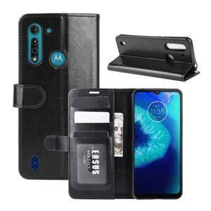 ExpressVaruhuset Motorola Moto G8 Power Wallet Case PU Læder 4 RUMMET Black