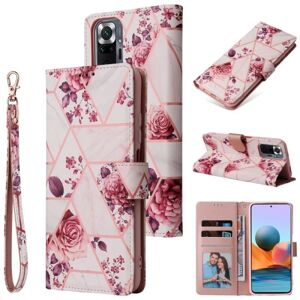 ExpressVaruhuset Redmi Note 10 Pro Trendy Wallet Case Sparkle 4-RUMMET Pink
