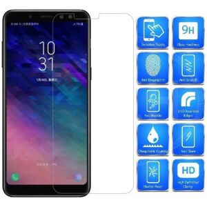 ExpressVaruhuset 2-PAK Samsung A8 2018 hærdet glas 0,26 mm 2,5D 9H Transparent
