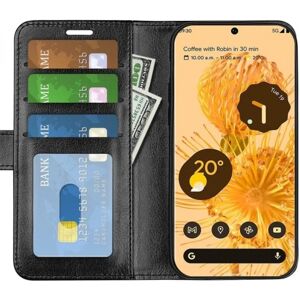 ExpressVaruhuset Google Pixel 7 Wallet Case PU-læder 4-LOMMES Gold