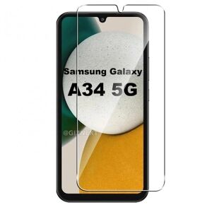ExpressVaruhuset 2-PAK Samsung A34 5G hærdet glas 0,26 mm 2,5D 9H Transparent