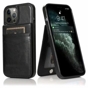 ExpressVaruhuset iPhone 15 Pro Mobil Cover Kortholder 5-SLOT Retro V3 Rosenguld