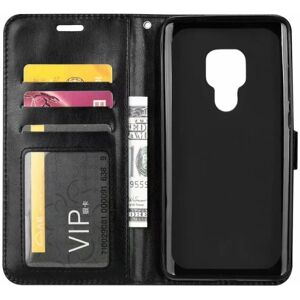 ExpressVaruhuset Motorola E7 Plus Pung Etui PU Læder 4 RUMMET Black