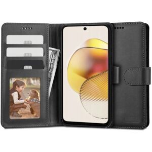 ExpressVaruhuset Motorola Moto G73 Wallet Case PU-læder 4-LOMMES Black