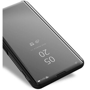 ExpressVaruhuset OnePlus 7 Pro Smart Flip Case Clear View Standing V2 Rocket Black