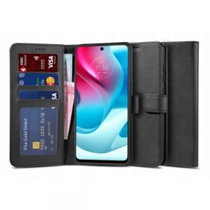 ExpressVaruhuset Motorola G60s Pung Etui PU Læder 4 RUMMET Black