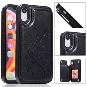 ExpressVaruhuset iPhone XR Shockproof Case Kortholder 3-POCKET Flippr V2 Black
