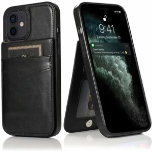 ExpressVaruhuset iPhone 13 Mini Mobil Cover Kortholder 6-SLOT Retro V3 Black