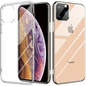 ExpressVaruhuset iPhone 12 Pro stødabsorberende skal 9H hærdet glas bagside af gl Transparent