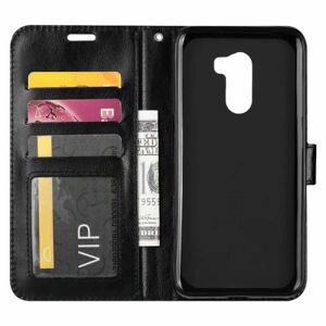 ExpressVaruhuset Pocophone F1 Pung etui PU-Læder 4-KOMPARTMENT Evry Black