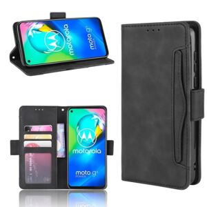 ExpressVaruhuset Motorola G8 Power Wallet Case PU Læder 6-SLOT Winston V3 Black