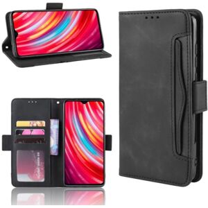 ExpressVaruhuset Xiaomi Redmi Note 8 Pro Wallet Case PU Læder 6-SLOT Winston V3 Black