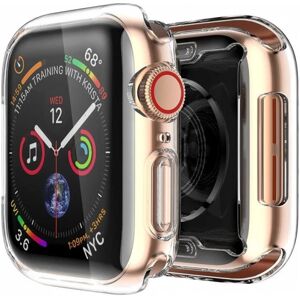 ExpressVaruhuset 2-PACK Fuld dækning Ultratynd TPU Shell Apple Watch 40 mm væske Transparent