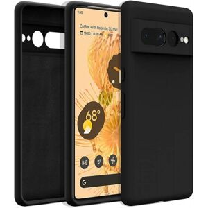 ExpressVaruhuset Google Pixel 7A Ultra tyndt blødt gummibelagt mat sort cover Black