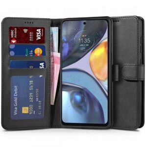 ExpressVaruhuset Motorola Moto E32s Wallet Case PU-læder 4-LOMMES Black