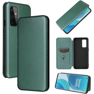 ExpressVaruhuset OnePlus 9 Flip Case Kortrum CarbonDreams Grøn Green