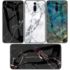 ExpressVaruhuset Xiaomi Mi 9T / 9T Pro Marble Shell 9H hærdet glas bagside glas b Green Emerald Green