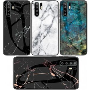 ExpressVaruhuset Huawei P30 Pro Marble Shell 9H hærdet glas bagside glas bagside Green Emerald Green