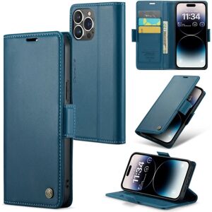 CaseMe Slim Wallet etui RFID-beskyttelse iPhone 15 Pro Blue