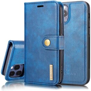 DG.MING 2-i-1 Magnet Wallet iPhone 12/12 Pro Blue