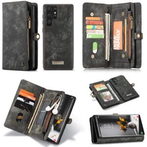 CaseMe Multi-Slot 2 i 1 Wallet Case Galaxy S22 Ultra Black