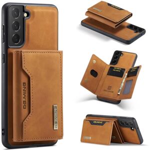 DG.MING 2 i 1 magnetkortslot cover til Samsung Galaxy S24 Cognac