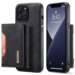 DG.MING 2 i 1 Magnetic Card Slot Case iPhone 15 Pro Sort
