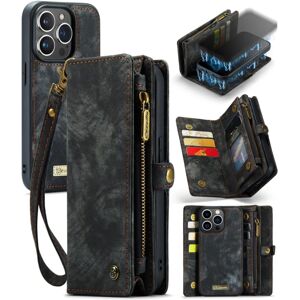 CaseMe Multi-Slot 2 i 1 Wallet Case iPhone 15 Pro Max Sort