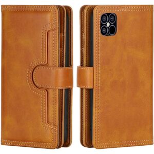 Apple Læder pung etui Multi-Slot iPhone 13 Mini Cognac