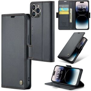 CaseMe Slim Wallet etui RFID-beskyttelse iPhone 15 Pro Max Sort