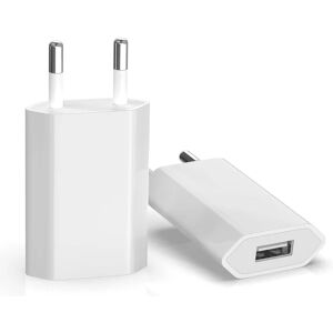 Apple Strøm USB-oplader (2 pakker), opladerspids til iphone 8, 8 Plus, 5S