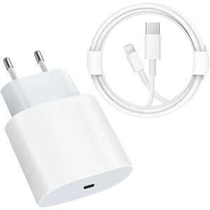 Apple Nyt produkt, hurtigoplader - 20w Pd hurtigoplader med 6ft C til Lightning-kabel Type C opladeradapter, Universal Til Iphone Universal Ipad