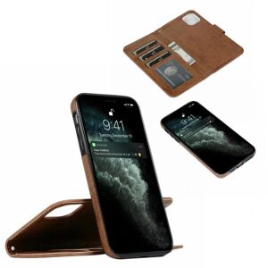 Froster Suede magnetisk etui til iPhone 13 Pro Max magnetisk lås. Brown one size