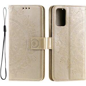 SKALO Samsung A53 5G Mandala Flip Cover - Guld Gold