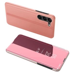 SKALO Samsung S23 Clear View Mirror Etui - Rosa guld Pink gold