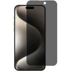 2-PAK SKALO iPhone 15 Pro Privacy Hærdet Glas Skærmbeskyttelse Black