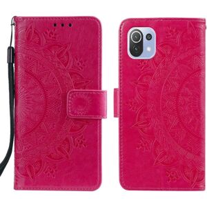 SKALO Xiaomi Mi 11 Lite Mandala pung etui - Cerise Cerise