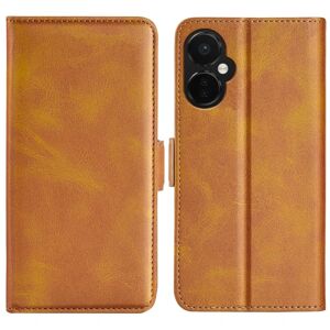 SKALO OnePlus Nord CE 3 Lite 5G Premium Wallet Flip Cover - Lys Light brown