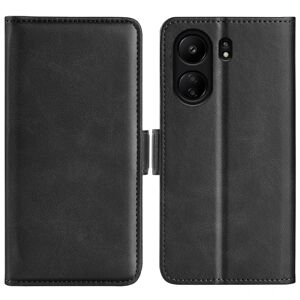 SKALO Xiaomi Redmi 13C 4G Premium Wallet Flip Cover - Sort Black