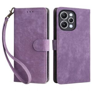 SKALO Xiaomi Redmi 12 4G/5G Flip Cover m. pung i PU-læder - Lill Purple