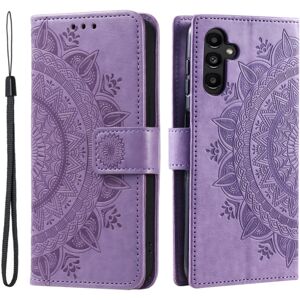 SKALO Samsung S23 FE Mandala Flip Cover - Lilla Purple