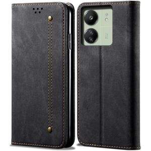 SKALO Xiaomi Redmi 13C 4G Jeans Flip Cover - Sort Black