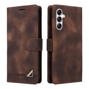 SKALO Samsung A54 5G Flip Cover m. pung i PU-læder - Brun Brown