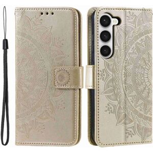 SKALO Samsung S23 Mandala Flip Cover - Guld Gold