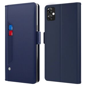 SKALO OnePlus Nord CE 3 Lite 5G Kortholder Mirror Flip Cover - B Blue